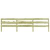 vidaXL 3-Rail Garden Fence Impregnated Pinewood 510x120 cm