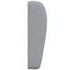 vidaXL Headboard Ear Light Grey 80 x 23 x 6 cm Fabric