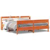 vidaXL Bed Frame without Mattress Wax Brown 180x200 cm Solid Wood Pine