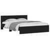 vidaXL Bed Frame with LED without Mattress Black 150x200 cm King Size