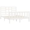vidaXL Bed Frame without Mattress White 120x200 cm Solid Wood Pine