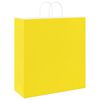 vidaXL Paper Bags 50 pcs with Handles Yellow 45x17x48 cm