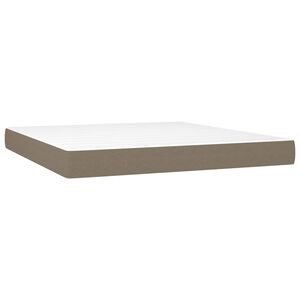 vidaXL Pocket Spring Bed Mattress Taupe 180x200x20 cm Fabric