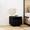 vidaXL Bedside Cabinet 2 pcs Black Oak 40 x 39 x 37 cm Engineered Wood