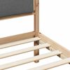 vidaXL Bed Frame with Headboard Dark Grey 90 x 190 cm Solid Pine Wood