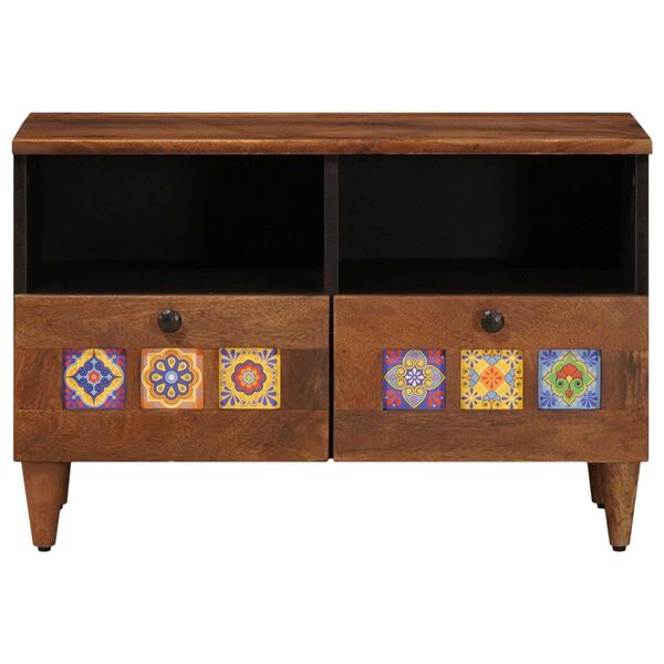 vidaXL Coffee Table with Drawer Brown 80 x 54 x 40 cm Solid Mango Wood