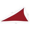 vidaXL Sunshade Sail Oxford Fabric Triangular 3x4x5 m Red