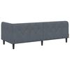 vidaXL Corner Bed Frame with Headboard Dark Grey 80 x 200 cm Velvet