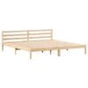 vidaXL Bed Frame Brown 215.5 x 185.5 x 69.5 cm Solid Pine Wood