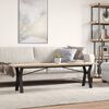 vidaXL Coffee Table Y-Frame 160x40x45.5 cm Solid Wood Pine and Steel