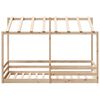 vidaXL Kids' Bed with Roof 80x200 cm Solid Wood Pine