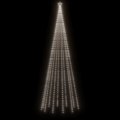 vidaXL Christmas Tree with Spike Cold White 732 LEDs 500 cm