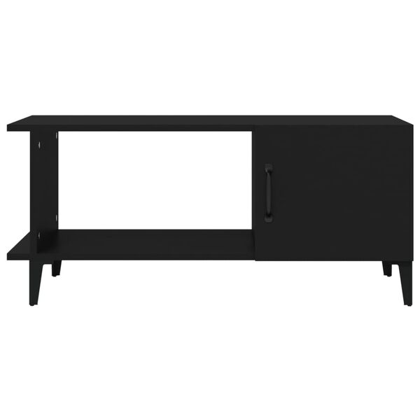 vidaXL Coffee Table Black 90x50x40 cm Engineered Wood
