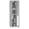 vidaXL Highboard Grey Sonoma 34.5x34x180 cm Engineered Wood