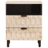 vidaXL Bedside Cabinet White 50 x 33 x 60 cm Solid Mango Wood