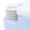 vidaXL Camping Toilet Manual Light Blue and White 41.5 x 36.5 x 30 cm