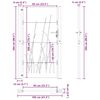 vidaXL Garden Gate 100x200 cm Corten Steel Grass Design