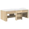 vidaXL Kids'High Bed Frame 2 pcs Sonoma Oak 90 x 200 cm