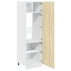 vidaXL Refrigerator Cabinet Lyon Sonoma Oak 60x57x207 cm Engineered Wood