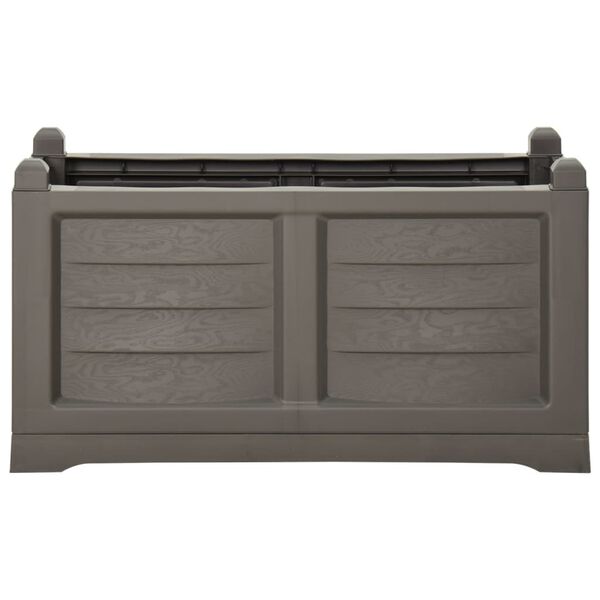 vidaXL Flower Box Grey 80x42.5x42 cm PP