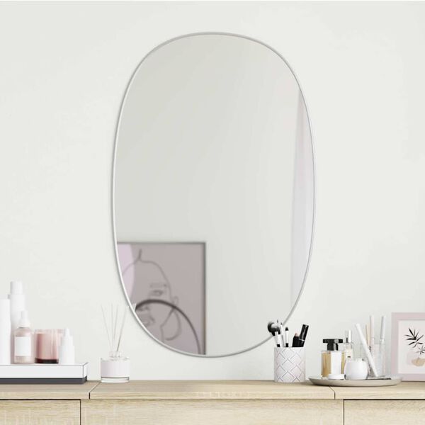 vidaXL Wall Mirror Silver 80x50 cm