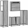 vidaXL 4&nbsp;Piece Bathroom Furniture Set&nbsp;Grey Sonoma Engineered Wood