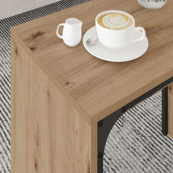 vidaXL Coffee Table 3 pcs Artisan Oak Engineered wood