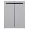 vidaXL Trash Bin Eco Cabinet 68x39x89 cm Grey and Black