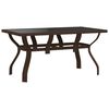 vidaXL 5 Piece Garden Dining Set Brown and Black