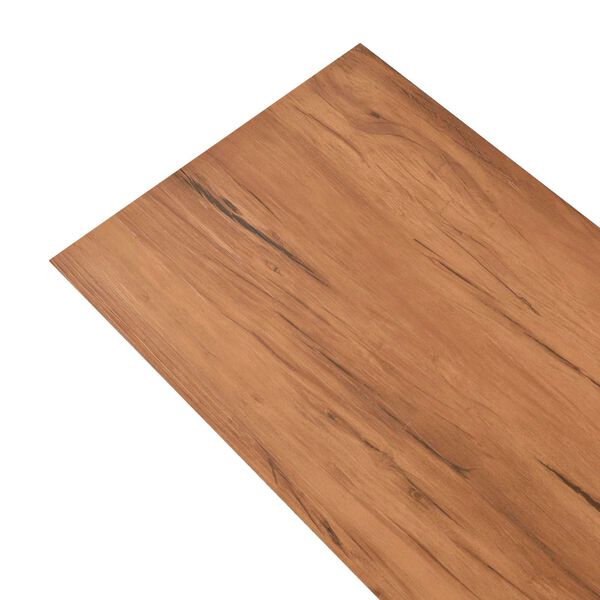 vidaXL Flooring Planks 18 pcs Brown 5.26 m&sup2; PVC
