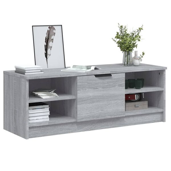 vidaXL TV Cabinet Grey Sonoma 102x35.5x36.5 cm Engineered Wood