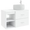 vidaXL Bathroom Furniture Set 2 pcs White Engineered Wood