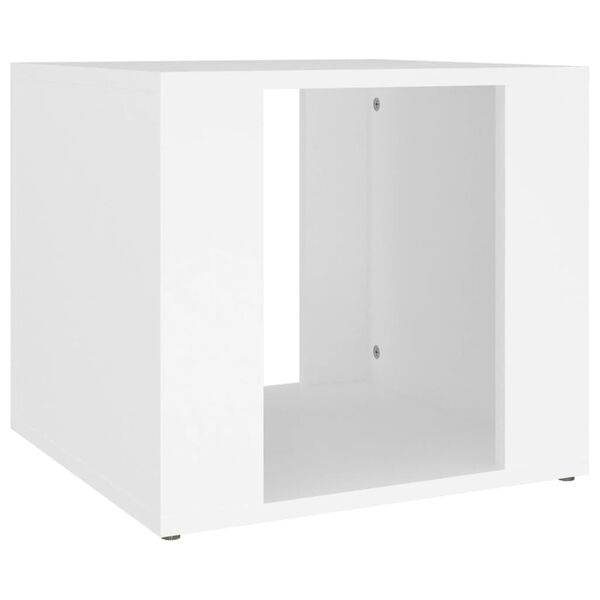 vidaXL Bedside Table White 41x40x36 cm Engineered Wood