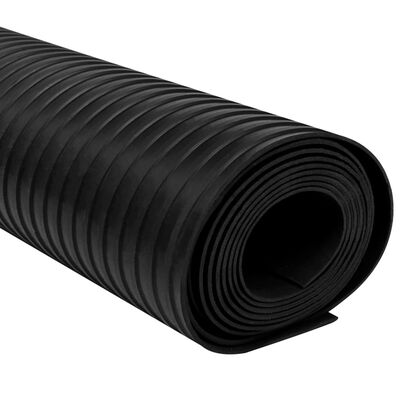 vidaXL Floor Mat Anti-Slip Rubber 1.5x2 m 3 mm Wide Rib
