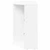 vidaXL Corner LED TV Cabinet White 100x40x68cm Engineered Wood