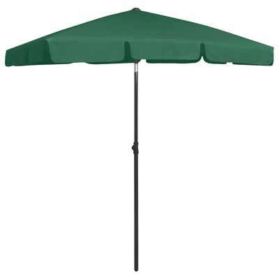 vidaXL Beach Umbrella Green 180x120 cm