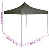vidaXL Party Tent Folding Anthracite 200 x 200 x 315 cm Oxford Fabric