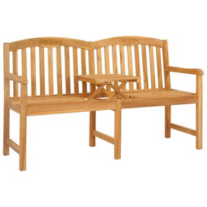 vidaXL Handcarved Rose Bench 150.5 x 60 x 95 cm Solid Teak Wood