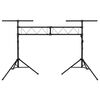 vidaXL Light Stand Black 338x115x(180-300) cm Steel
