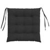 vidaXL Seat Cushions 4 pcs Black 40 x 40 x 6 cm Microfibre