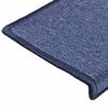 vidaXL Stair Mats 30 pcs 65x21x4 cm Blue Rectangular Edge