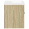 vidaXL 2 Piece Bathroom Furniture Set Sonoma Oak Engineered Wood