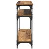 vidaXL Console Table Old Wood 100 x 29 x 75 cm Engineered Wood