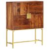vidaXL Highboard 80x30x100 cm Solid Acacia Wood