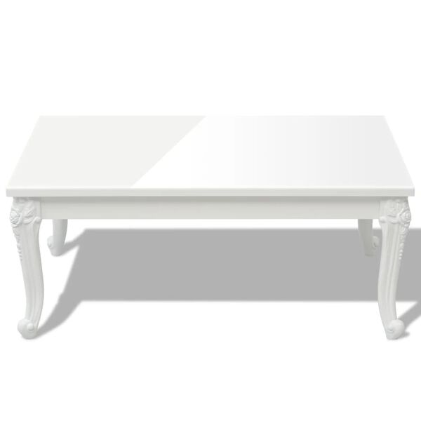 vidaXL Coffee Table 100x60x42 cm High Gloss White