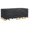 vidaXL Furniture Cover Plain Black 220 x 110 x 70 cm 600D