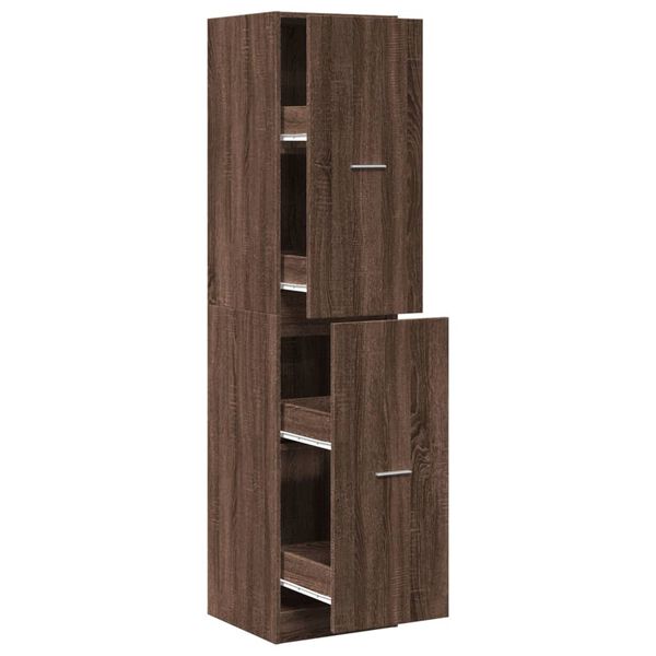 vidaXL Apothecary Cabinet&nbsp;Brown Oak 40x41x174.5 cm Engineered Wood