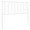 vidaXL Metal Replace Headboard White 100 cm