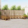 vidaXL Outdoor Sofa Set 10 pcs Natural Solid Acacia Wood