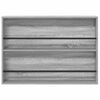 vidaXL Magazine Rack with Shelf 2 pcs Grey Sonoma 100 x 12 x 70 cm